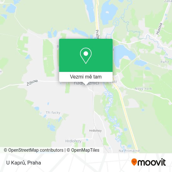 U Kaprů mapa