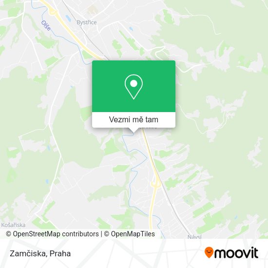 Zamčiska mapa