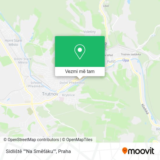Sídliště ""Na Směťáku"" mapa