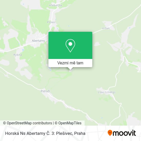 Horská Ns Abertamy Č. 3: Plešivec mapa
