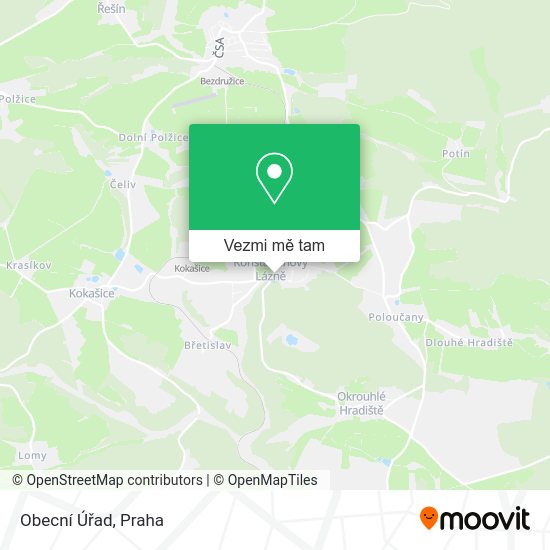 Obecní Úřad mapa