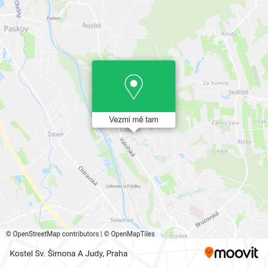 Kostel Sv. Šimona A Judy mapa