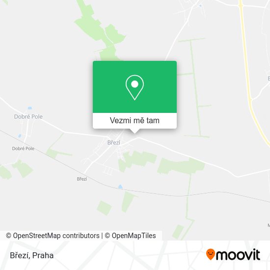 Březí mapa