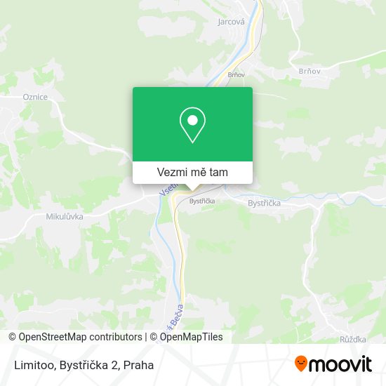 Limitoo, Bystřička 2 mapa