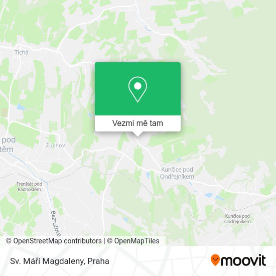 Sv. Máří Magdaleny mapa