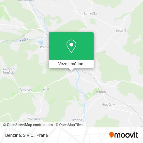 Benzina, S.R.O. mapa
