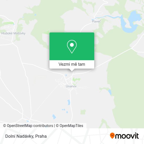 Dolní Nadávky mapa