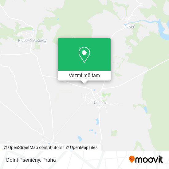 Dolní Pšeničný mapa