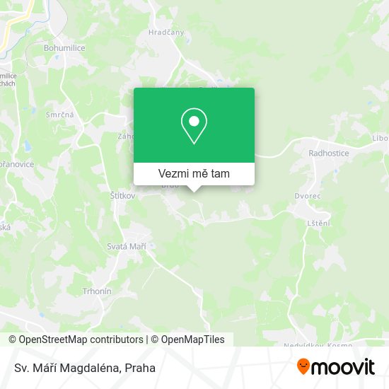Sv. Máří Magdaléna mapa