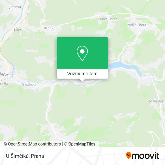 U Šimčíků mapa