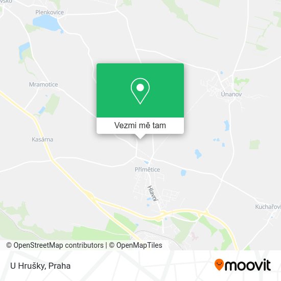 U Hrušky mapa