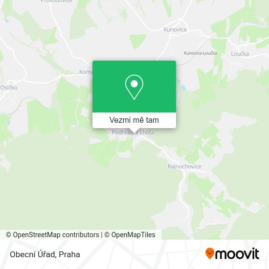 Obecní Úřad mapa