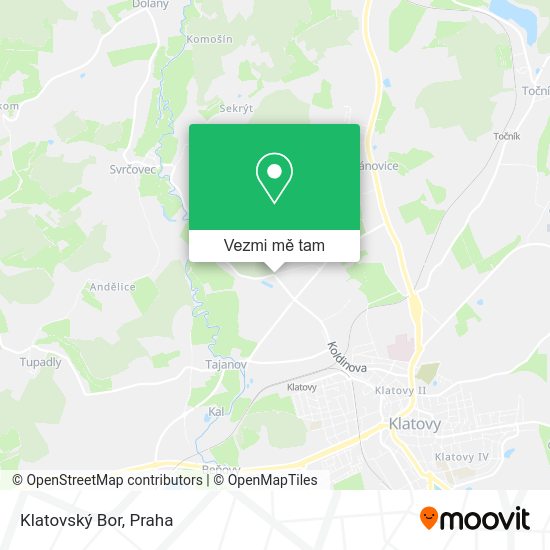 Klatovský Bor mapa