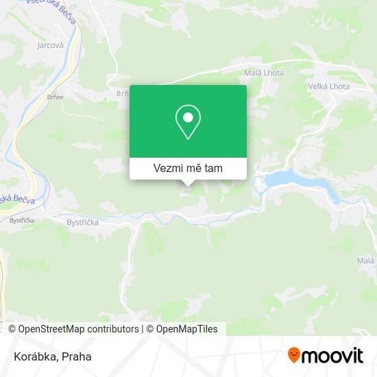 Korábka mapa