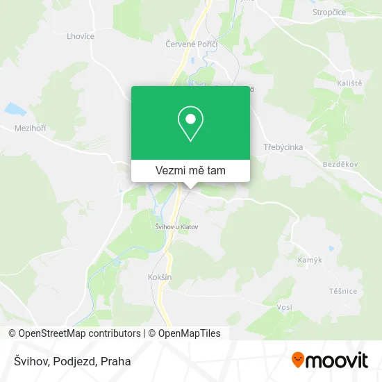 Švihov, Podjezd mapa