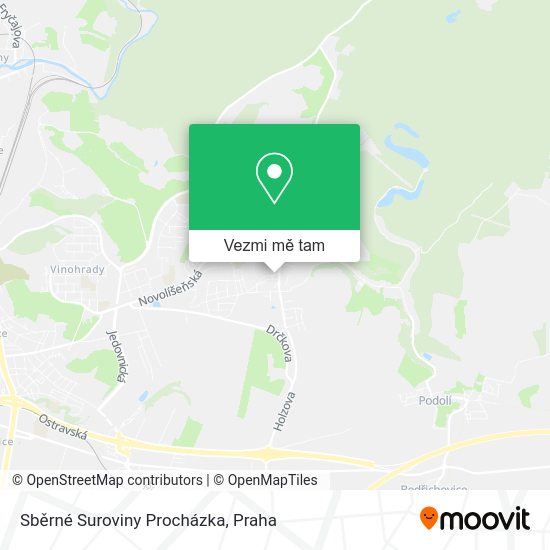 Sběrné Suroviny Procházka mapa