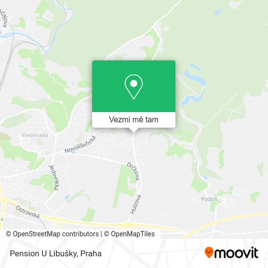 Pension U Libušky mapa