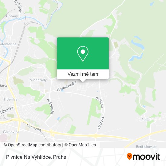 Pivnice Na Vyhlídce mapa