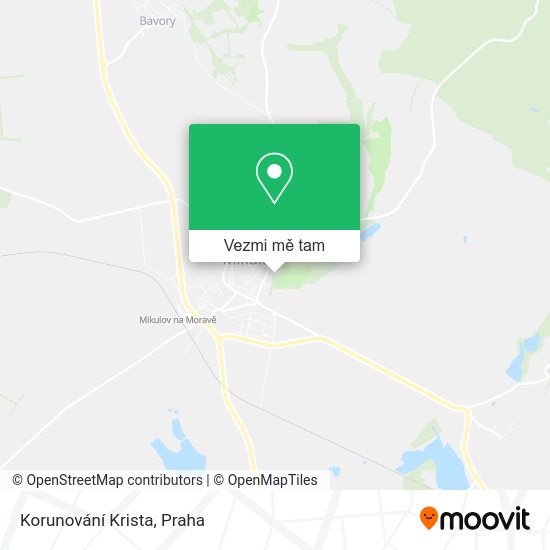 Korunování Krista mapa