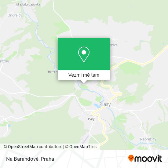 Na Barandově mapa