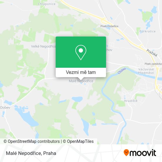 Malé Nepodřice mapa
