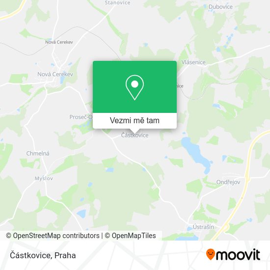 Částkovice mapa
