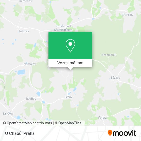 U Chábů mapa