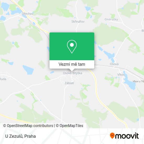 U Zezulů mapa
