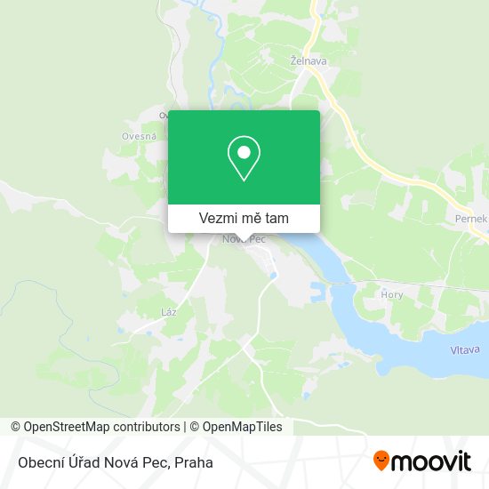 Obecní Úřad Nová Pec mapa