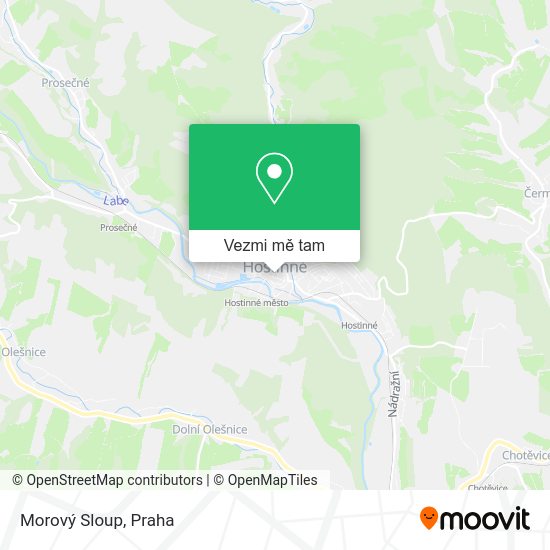 Morový Sloup mapa