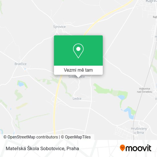 Mateřská Škola Sobotovice mapa