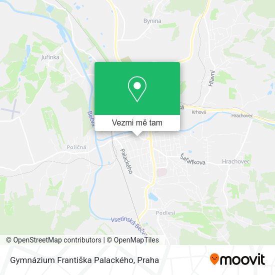 Gymnázium Františka Palackého mapa