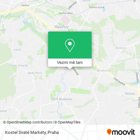 Kostel Svaté Markéty mapa