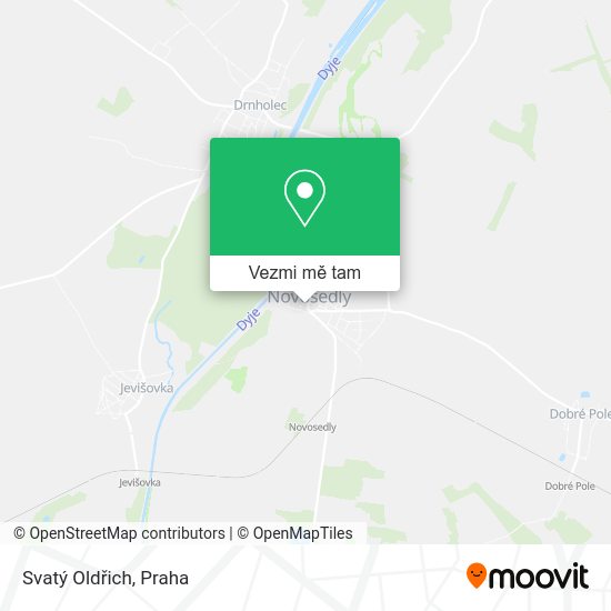 Svatý Oldřich mapa