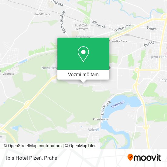 Ibis Hotel Plzeň mapa