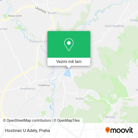 Hostinec U Adély mapa