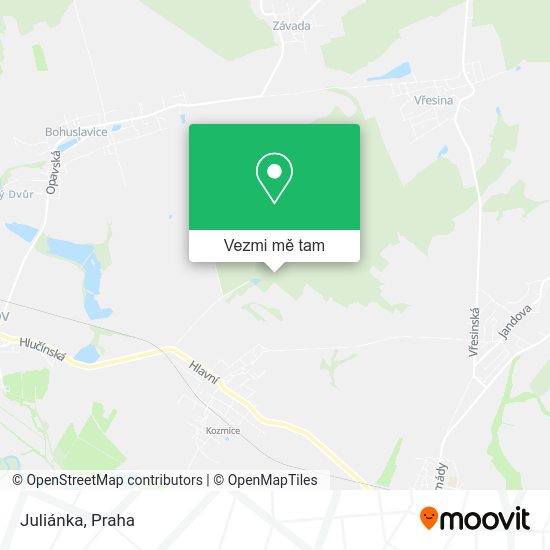 Juliánka mapa