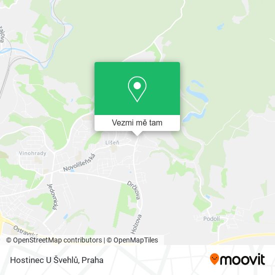 Hostinec U Švehlů mapa