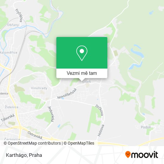 Karthágo mapa