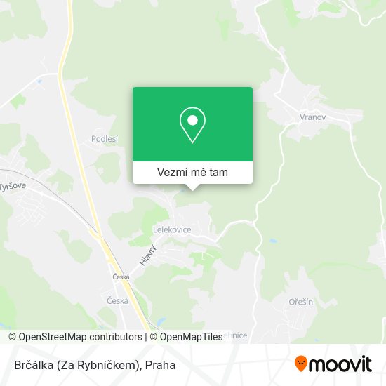 Brčálka (Za Rybníčkem) mapa