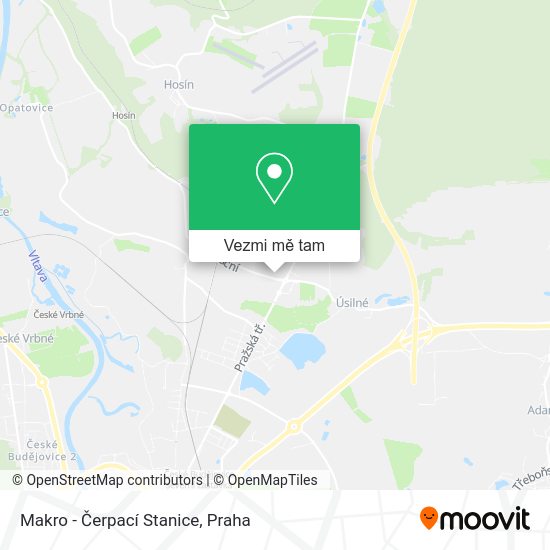 Makro - Čerpací Stanice mapa
