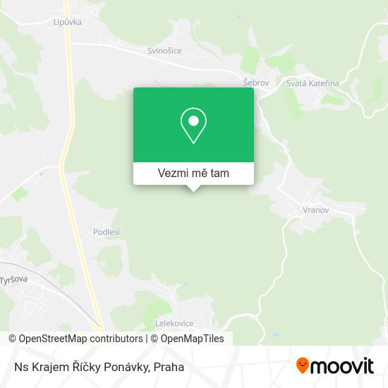 Ns Krajem Říčky Ponávky mapa