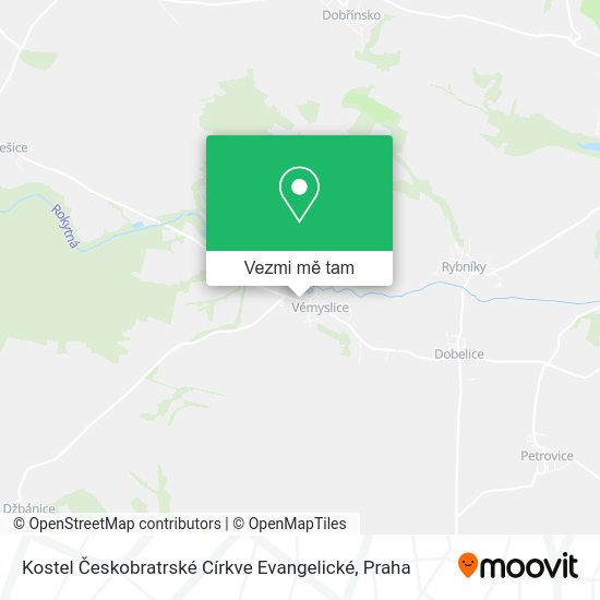 Kostel Českobratrské Církve Evangelické mapa