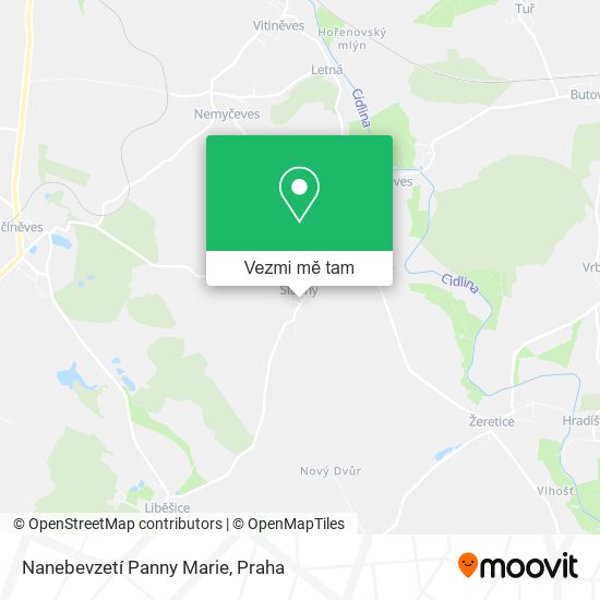 Nanebevzetí Panny Marie mapa
