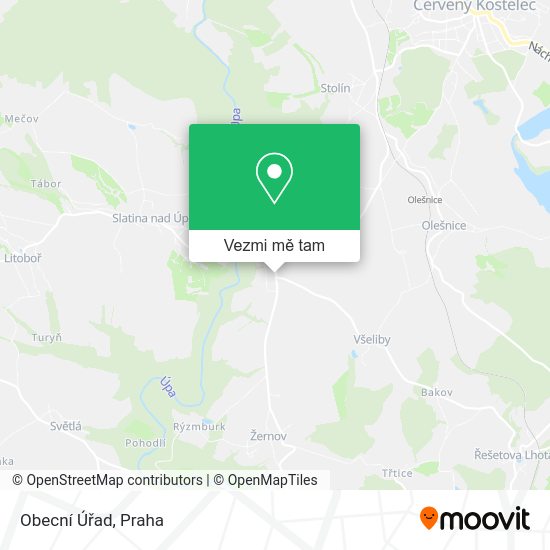 Obecní Úřad mapa