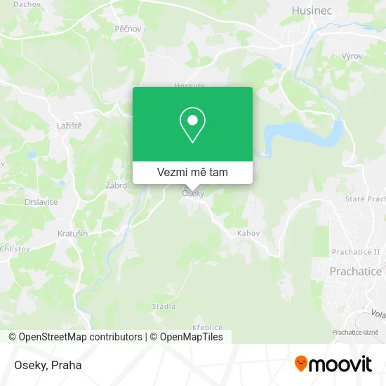 Oseky mapa