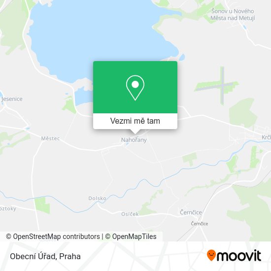 Obecní Úřad mapa