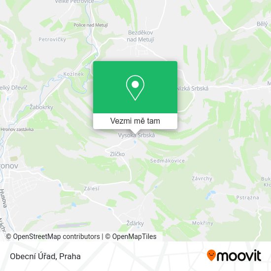 Obecní Úřad mapa