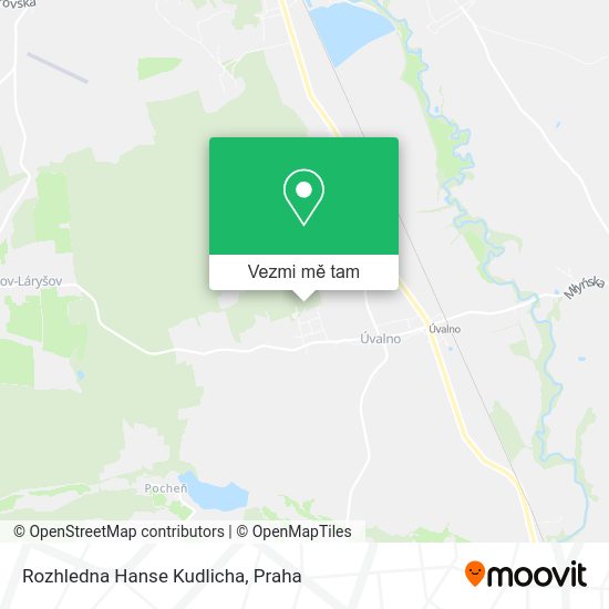Rozhledna Hanse Kudlicha mapa