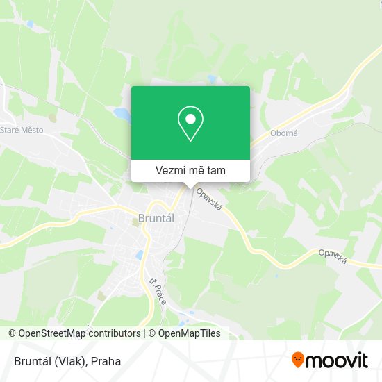 Bruntál (Vlak) mapa